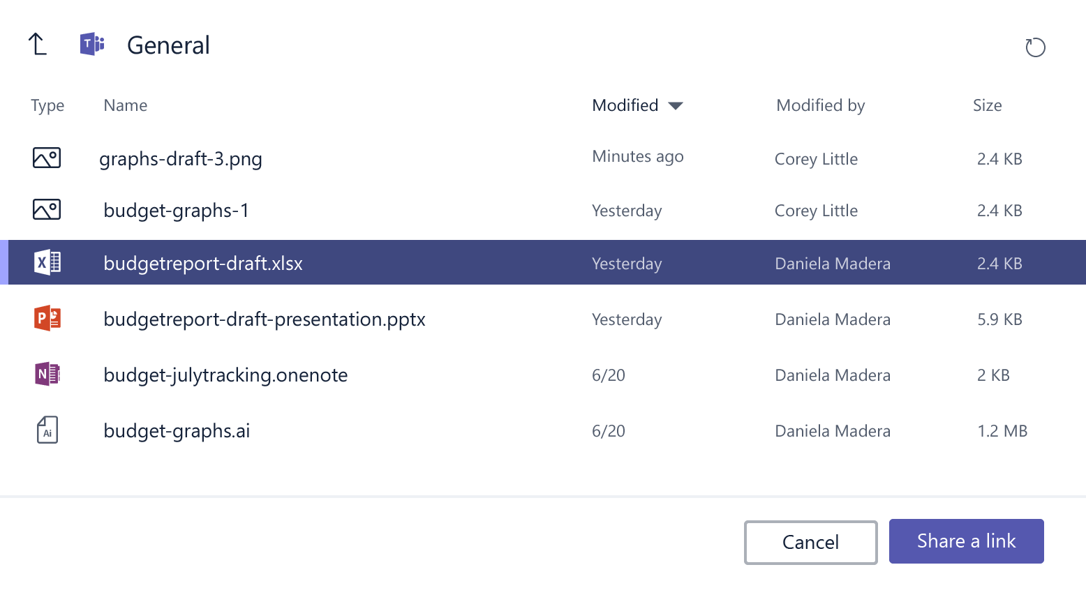 document sharing in Microsoft Teams