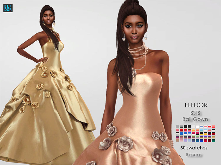 Ball Gown CC - The Sims 4