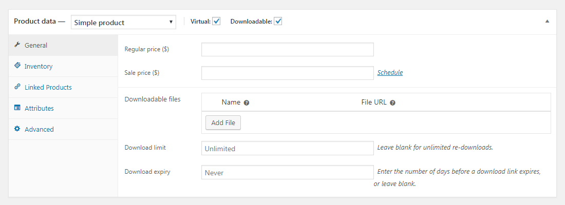 Produtos para download do WooCommerce