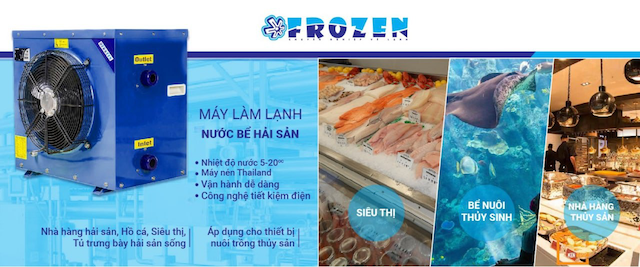 Điểm danh 3 sản phẩm Máy làm mát nước bể hải sản FROZEN hot nhất 2022