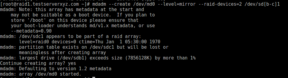 raid1 configuration, RAID1 Configuration On CentOS 7 ubuntu, mdadm, raid 1, raid configuration, raid configuration in linux, mdadm commands in linux, mdadm command, mdadm linux,  disk mirroring, lokesh, linuxtopic, raid0, raid6, raid5, raid1