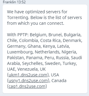 Ivacy VPN Servers List for Torrenting