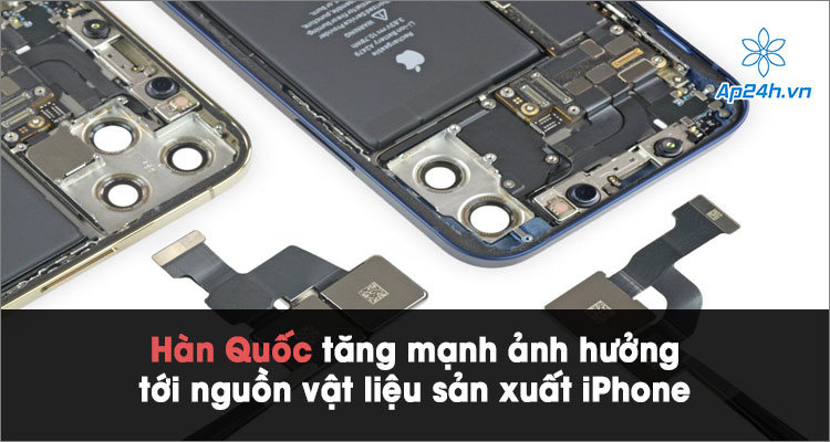 Han Quoc dang la quoc gia hang dau cung cap nguon vat lieu san xuat iPhone cua Apple