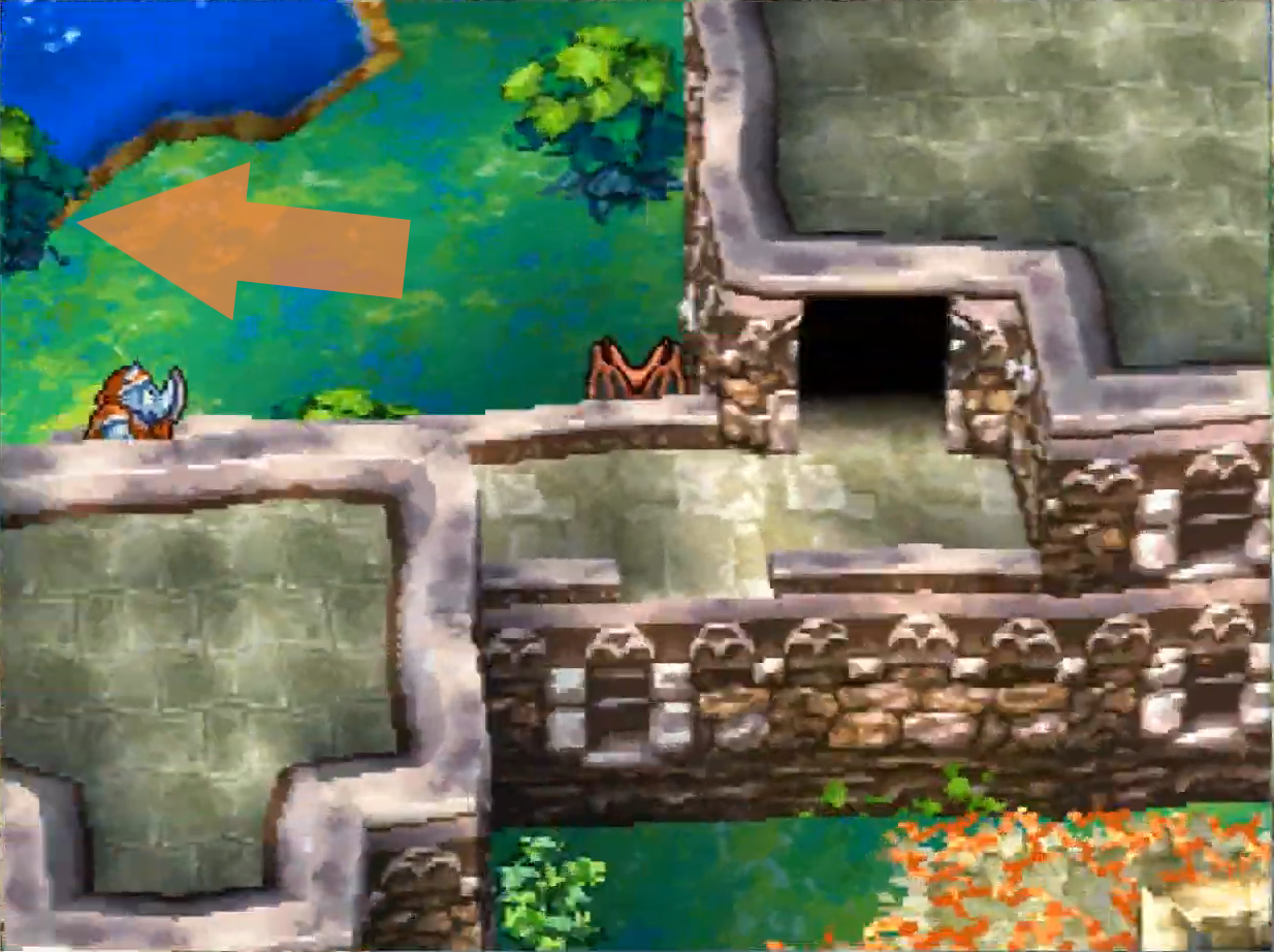Go down those stairs to access the secret room with the Tempest Shield (2) | Dragon Quest IV
