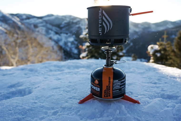 The Jetboil Stash boiling water