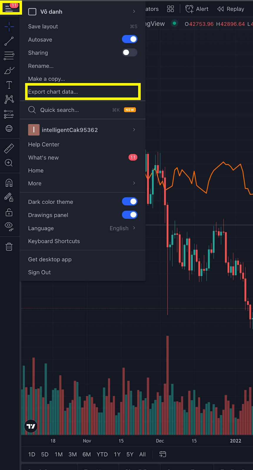 get api tradingview