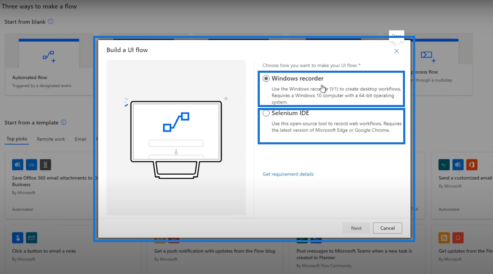 Power Automate UI flows