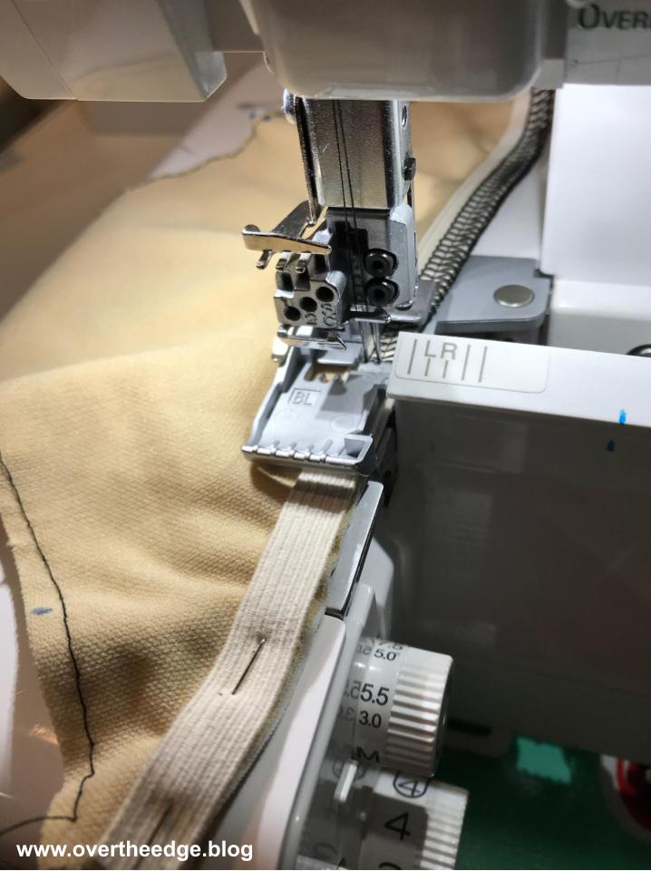 apply elastic with a serger