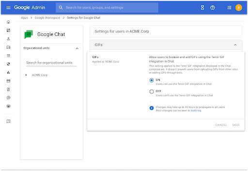 Nuevas funciones y configuraciones  Google Meet y Chat