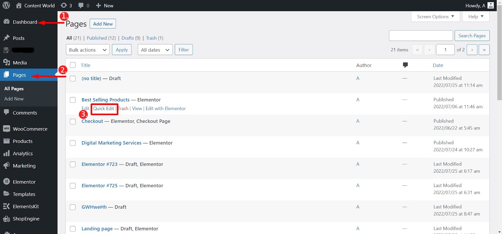 You can remove page titles manually form your admin dashboard.