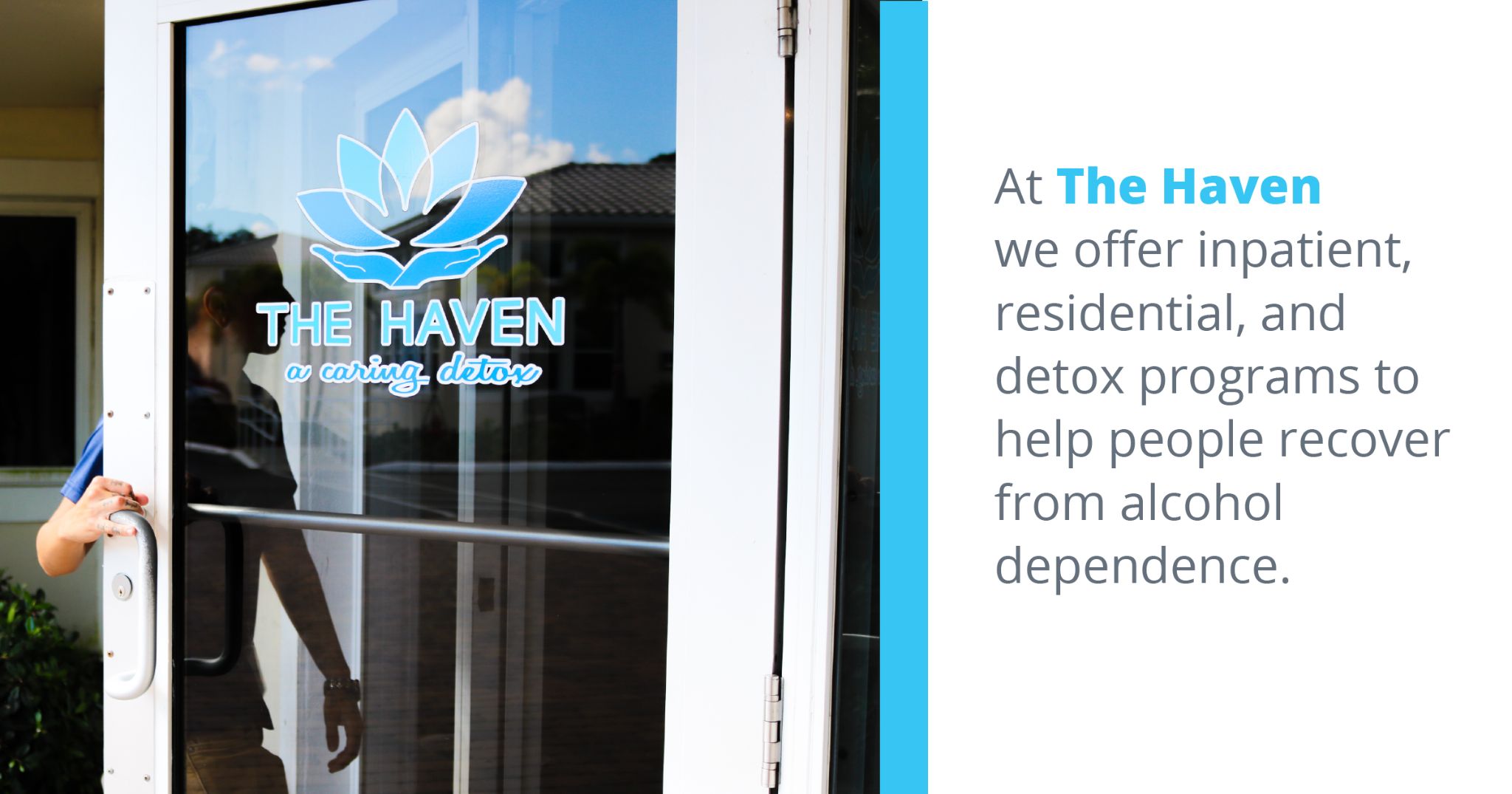 At the haven we offer inpatient residential and detox programs to help people recover from alcohol dependance