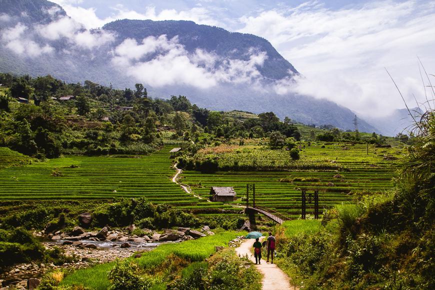 Rolling hills of Sapa