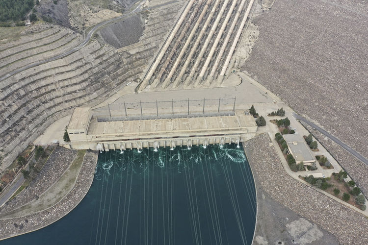 Atatürk Barajı Elektrik Üretim görüntüsü
