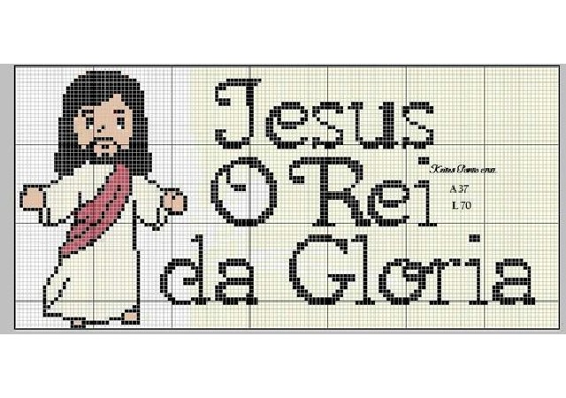 gráfico de jesus ponto cruz
