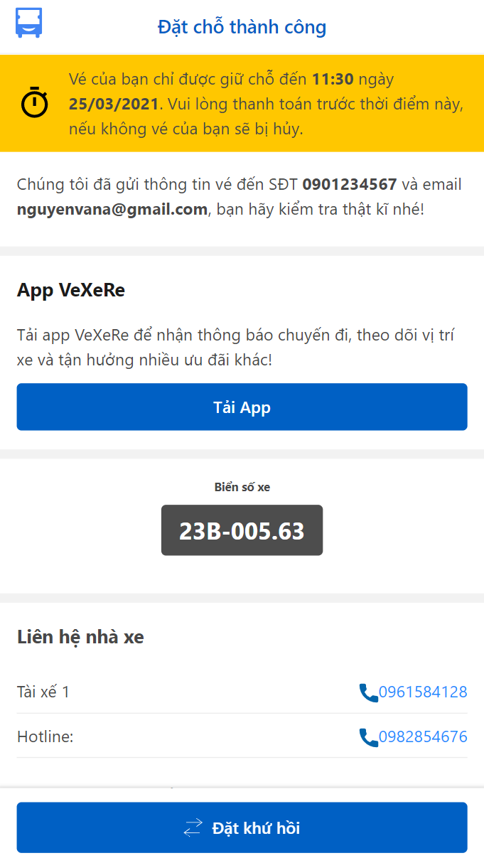 Thanh toán vé và chờ lên xe.