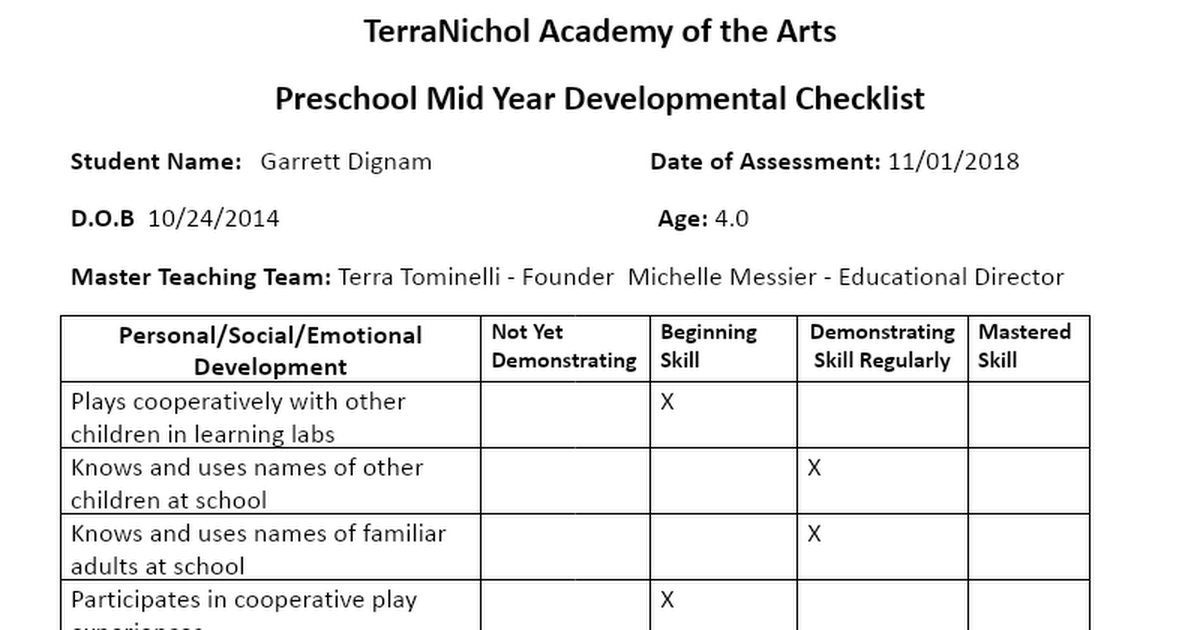 Garrett Dignam Preschool 2018 Mid Year development checklist.doc