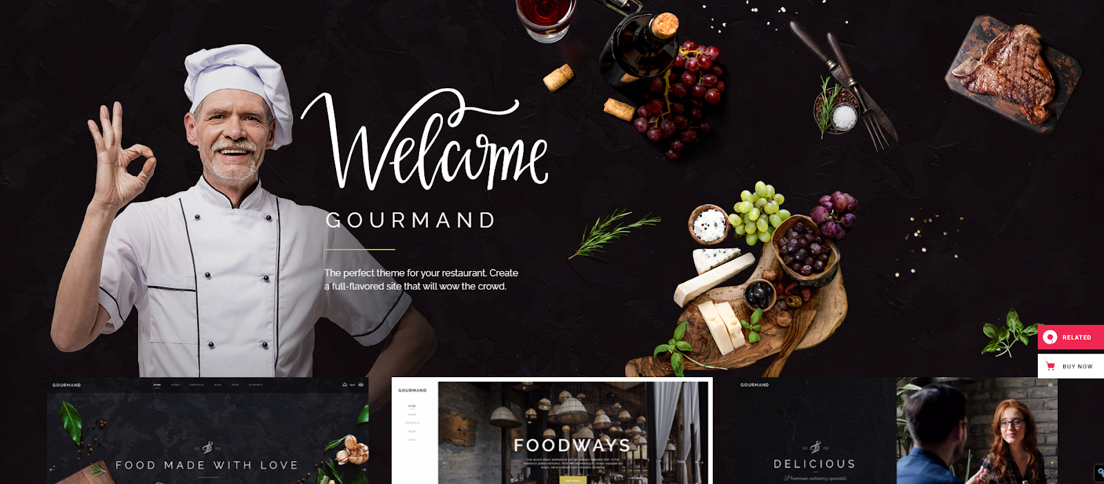 Cuisine - Responsive WP theme for chef, cage and restaurant
