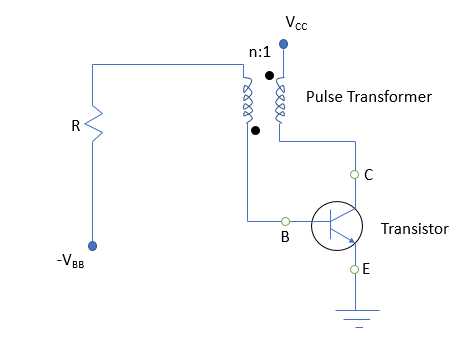 Fig 2: Schematic Of A Monostable Oscillator With A Base Timing