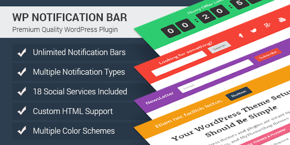 WP Notification Bar - Premium Notification WordPress Plugin @ MyThemeShop