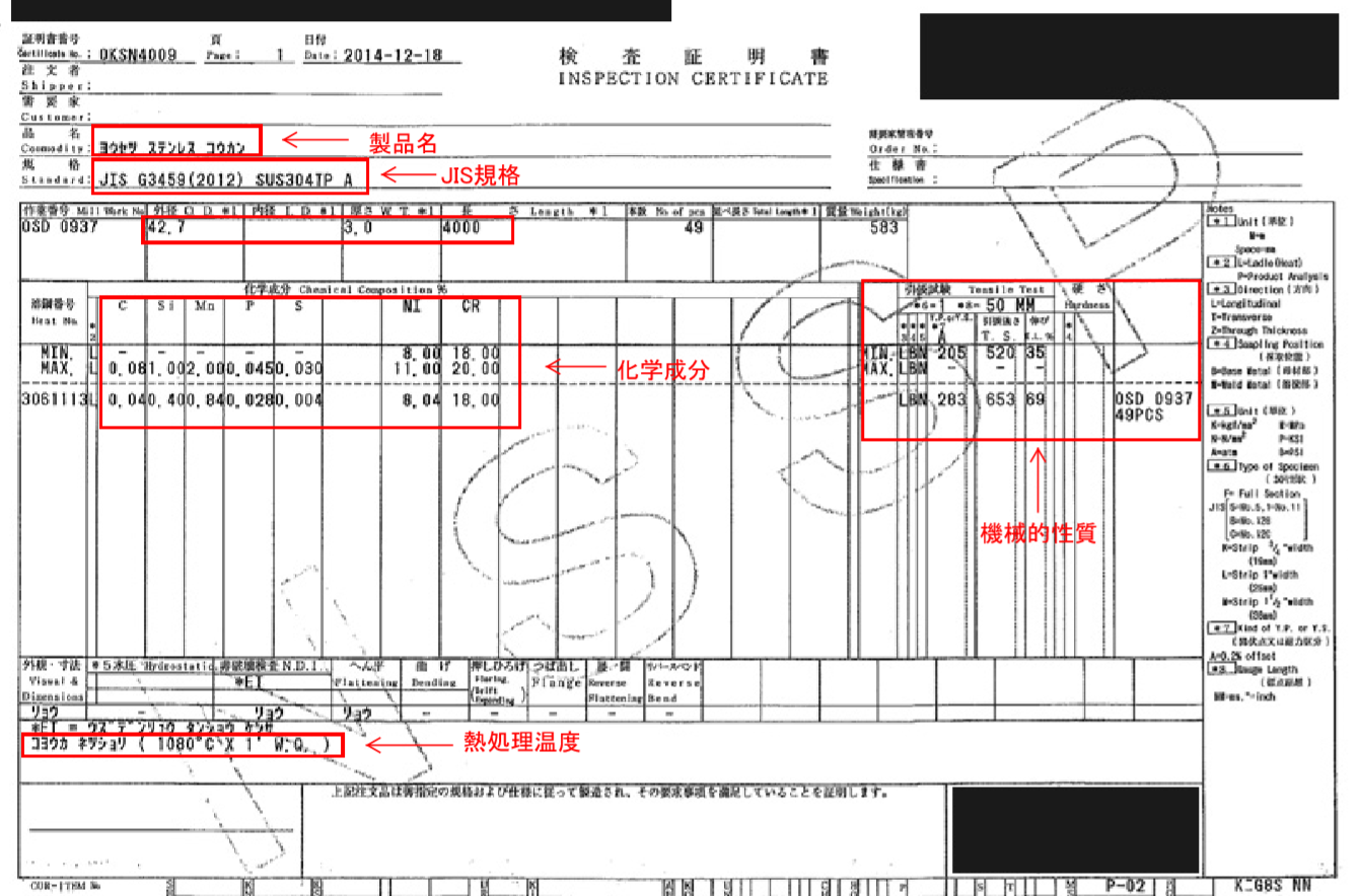 ミルシートについて解説 内容や材料証明書との違いについてもご紹介 金属加工の見積りサイトmitsuri ミツリ