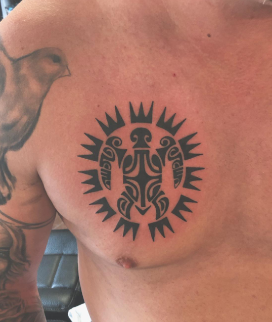 Tortoise Tribal Tattoo Design