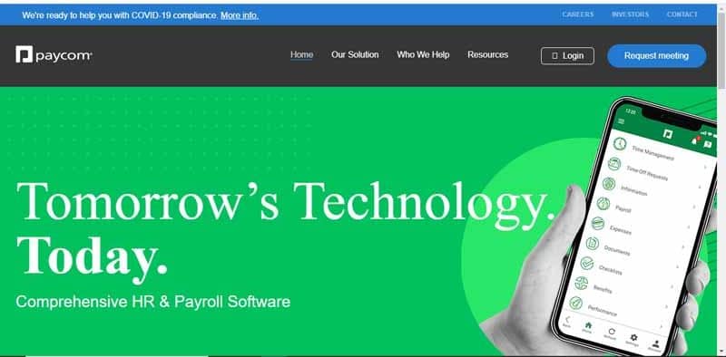 Paycom fournisseur americain de technologies de paie et de ressources humaines en ligne