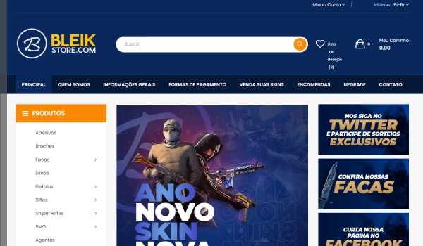 Melhores sites para comprar skins cs go