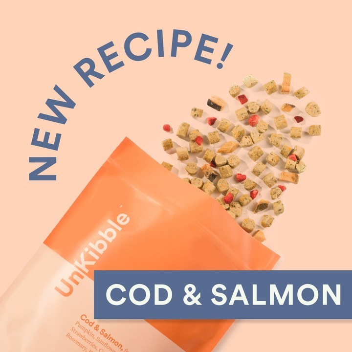 You’ve been asking for it, and it’s available to order NOW! Our furry-friend-favorite, UnKibble, now comes in a brand new flavor your pups are going to love: Cod & Salmon!
.
This recipe is:
- MEAT-FREE ❌????
- GRAIN-FREE ❌????
- HYPOALLERGENIC❌????
.
Featuring all-natural ingredients like:
Cod & Salmon
Sweet Potato
Sunflower Seeds
Pumpkin
Strawberries
.
To learn more about this recipe and to order it for your pup, head to our link in bio! #SpotAndTango