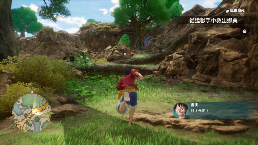screenshot del gameplay di one piece odyssey