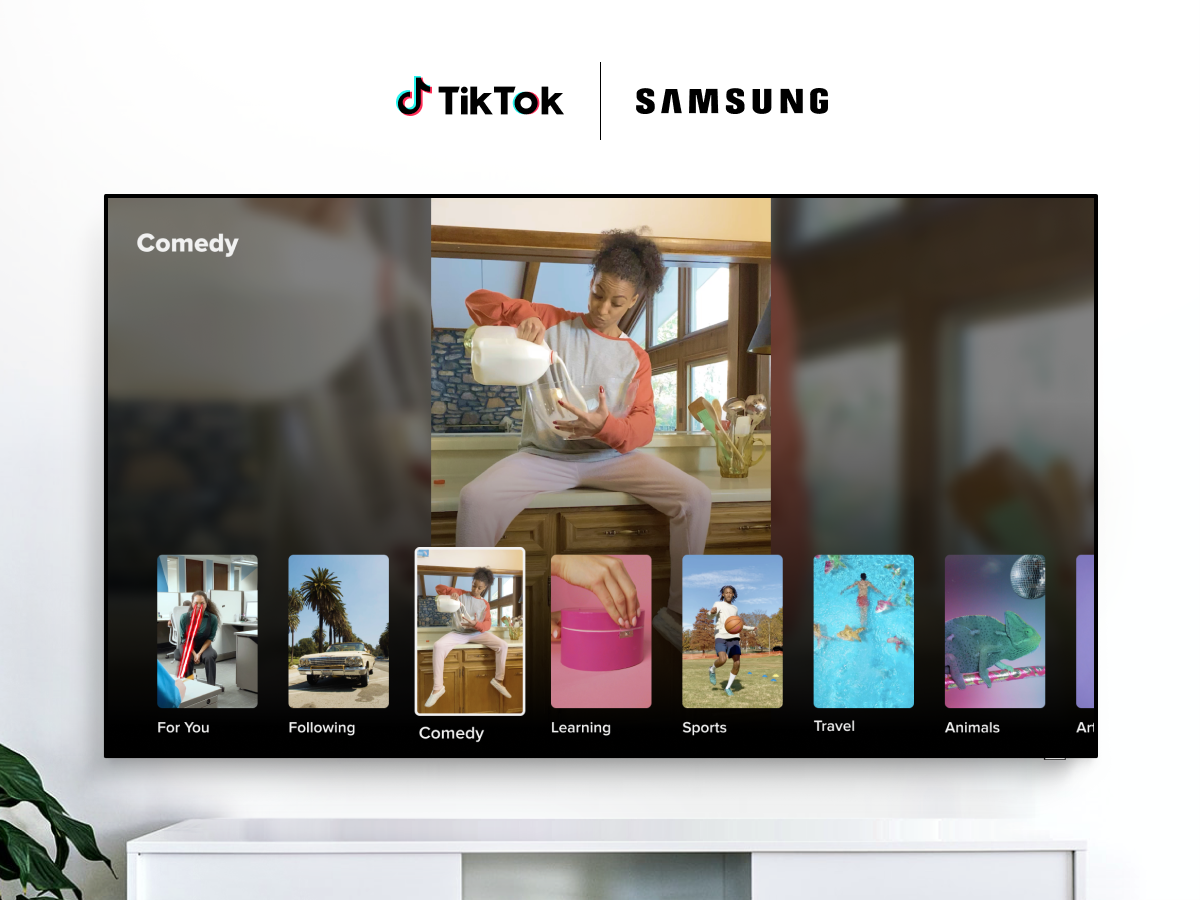 Samsung TikTok page