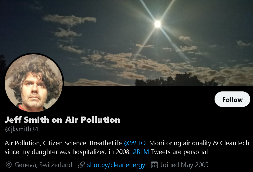 Jeffrey K Smith - Air Quality Influencer