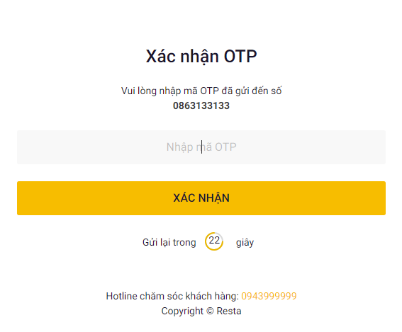 Bước 2: Nhấp vào nút Tiếp tục.