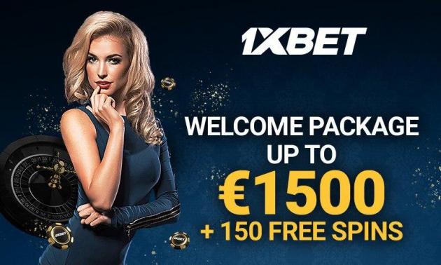 1xBet Offers a Welcome Bonus of Up To €1500 + 150 Free Spins at the Casino