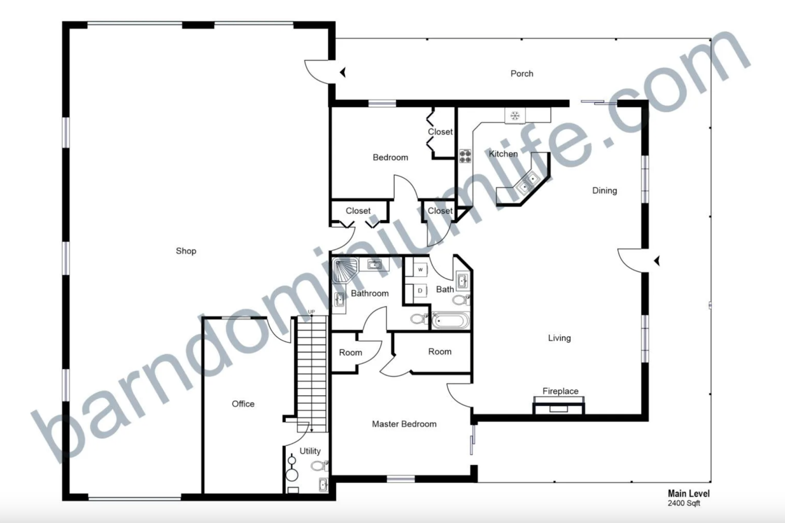 barndominium floor plan