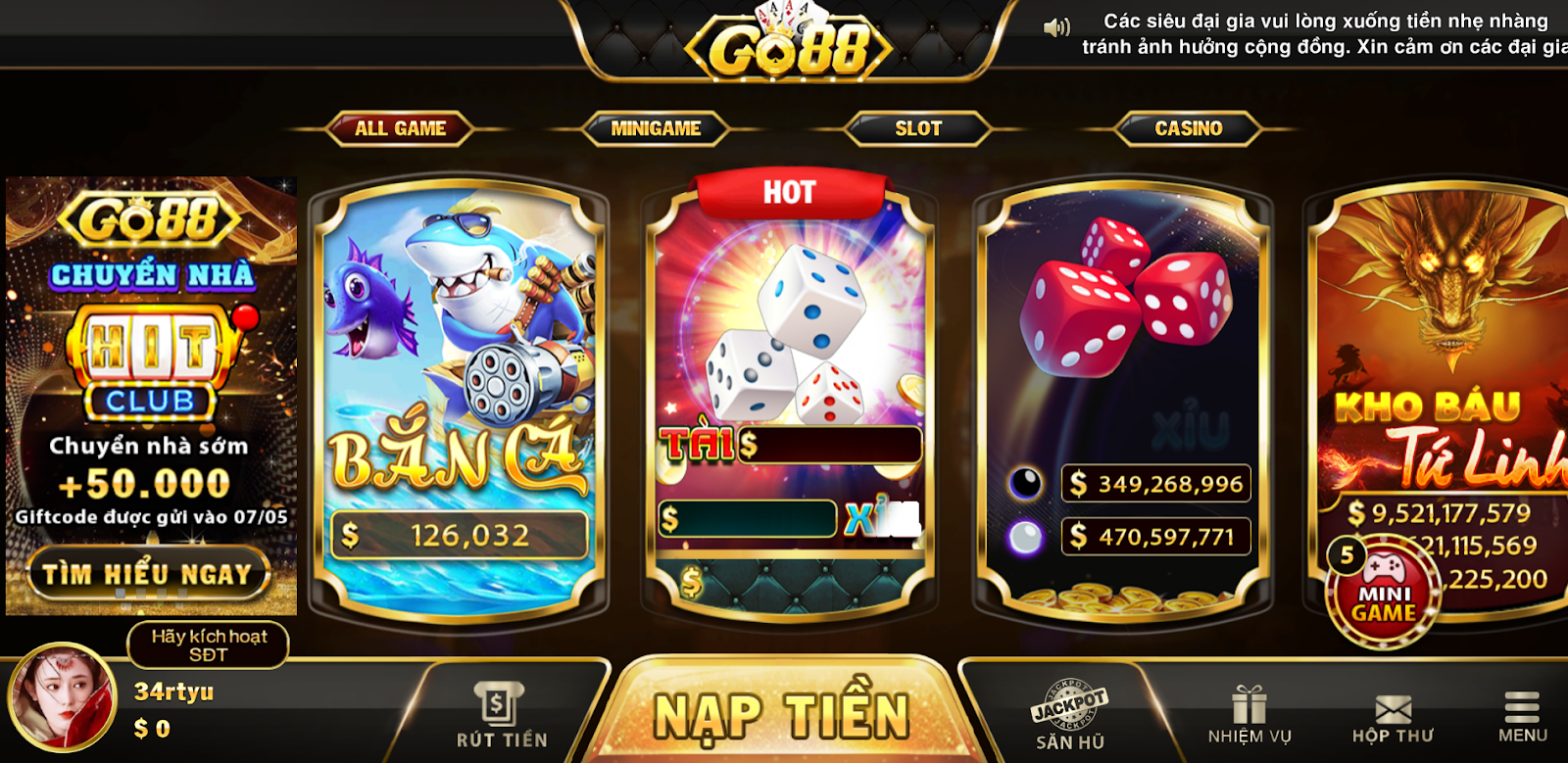 Cách Nhận 50k Từ Go88 (Hướng dẫn chi tiết 100%) Cược Free