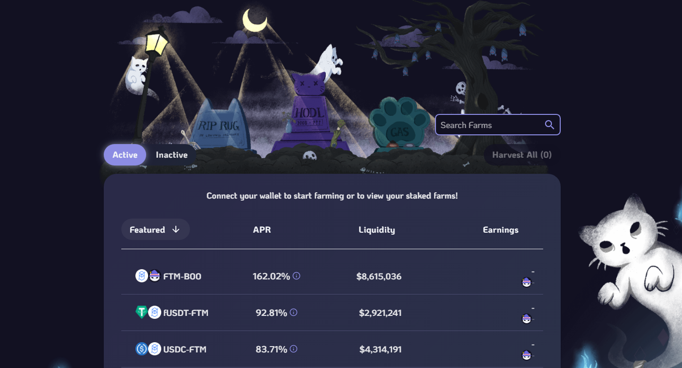 SpookySwap pools