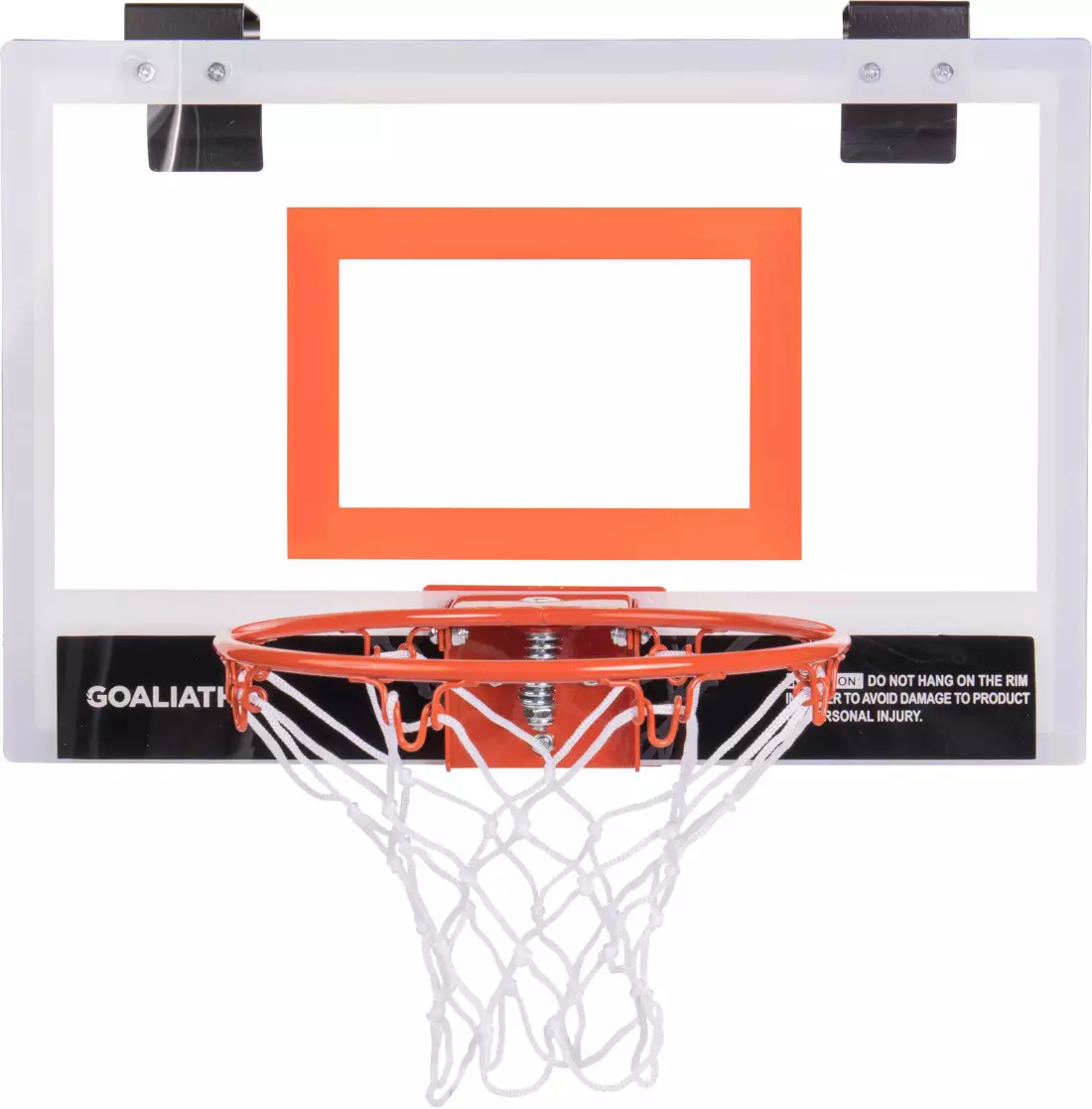 a toy basketball hoop that you can mount on a doorway