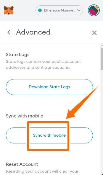 Blog - MetaMask Tutorial Sync with mobile