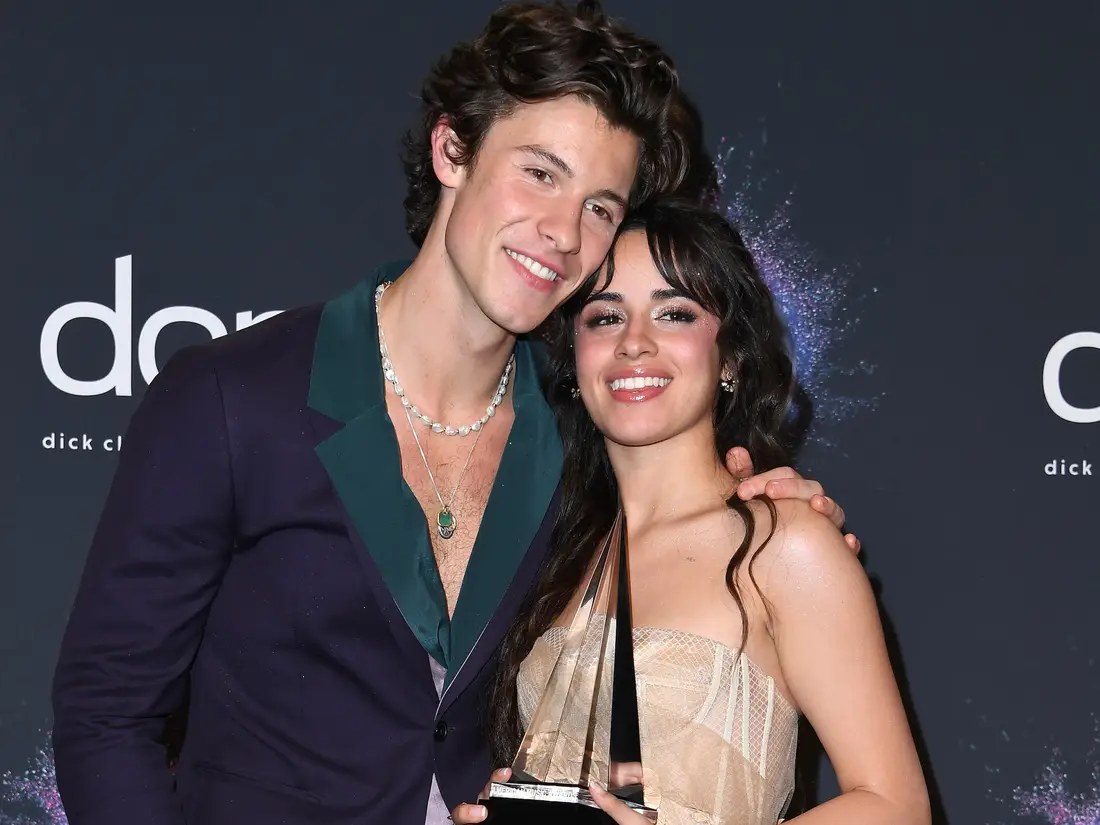 Shawn Mendes And Camila Cabello standing together