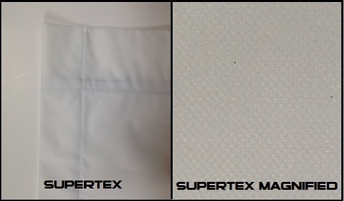 supertex golf screen material magnified