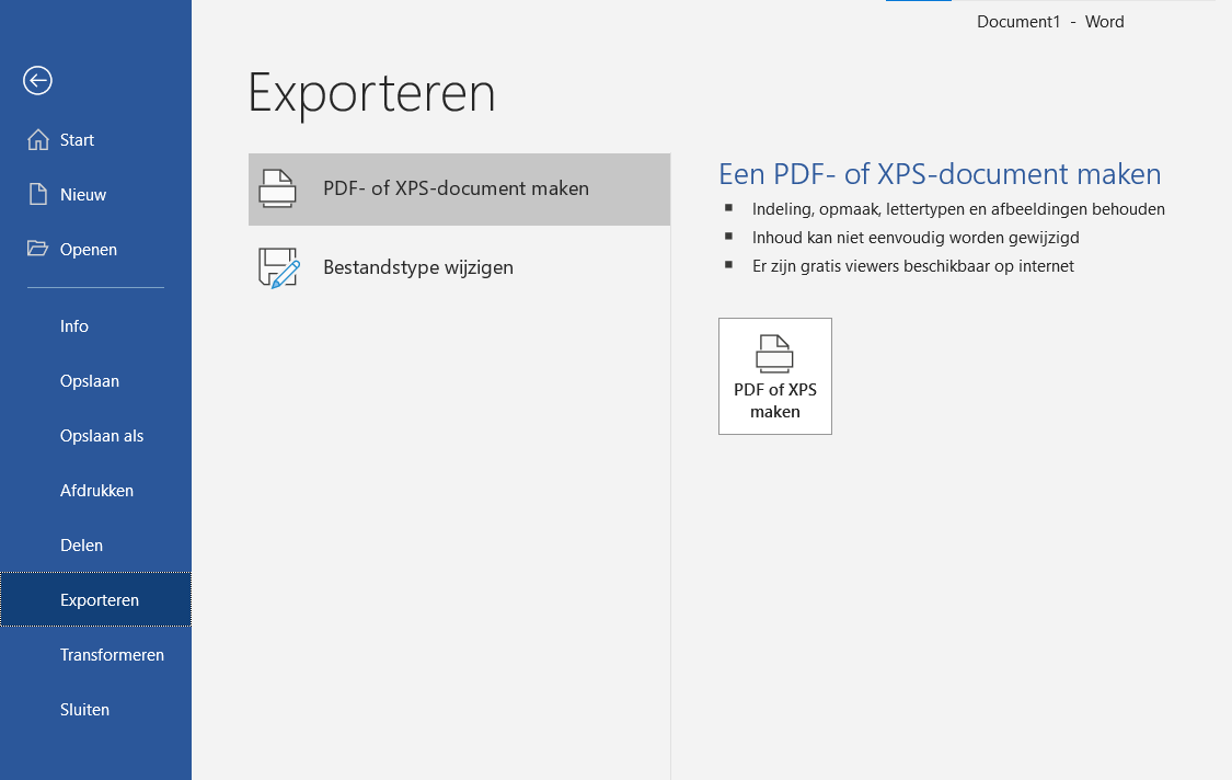 Word naar pdf 2