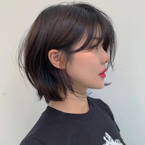 Asian lady rocking short hair