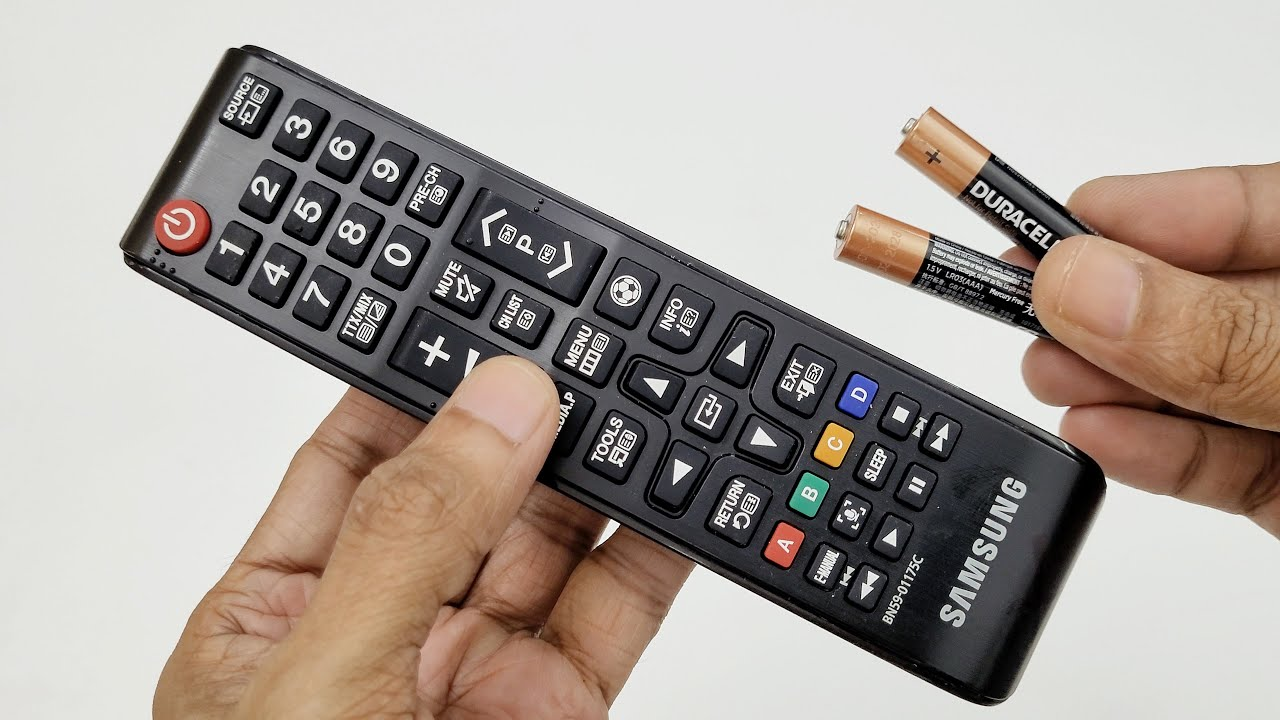 Add New Batteries when samsung smart tv remote not working