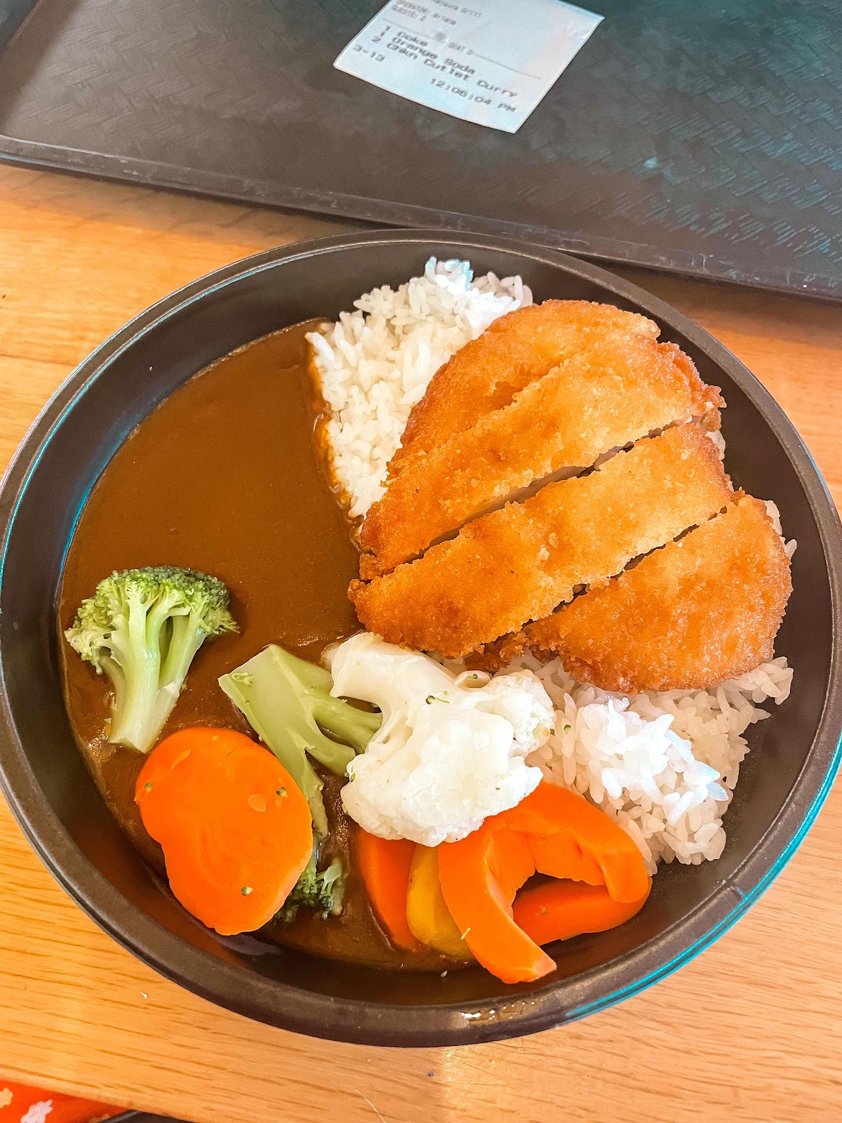 chicken cutlet curry Katsura grill Epcot
