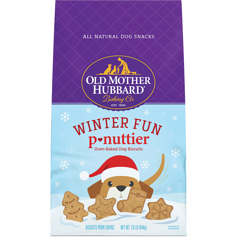 Old Mother Hubbard Winter Fun P-Nuttier Biscuits Baked Dog Treats