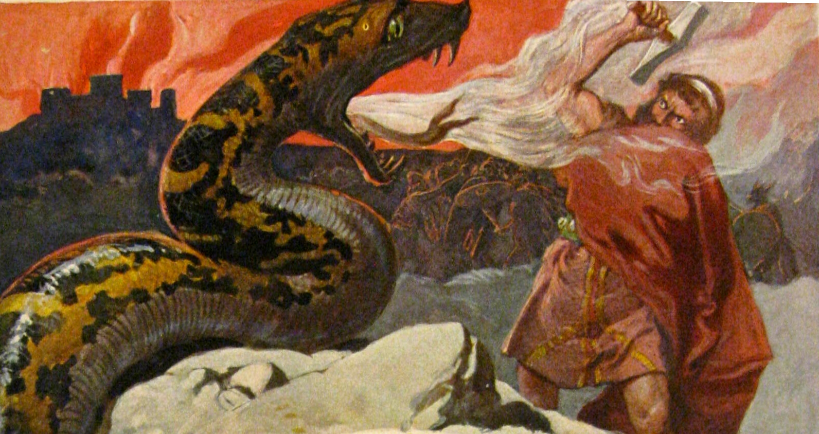 Painting of Jormundgandr