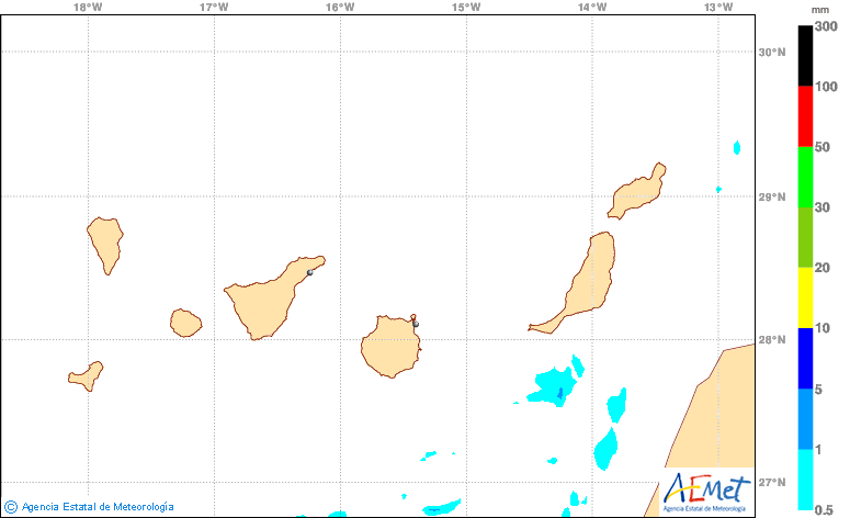 Tiempo inestable en Canarias y más fresco en la Península Ibérica