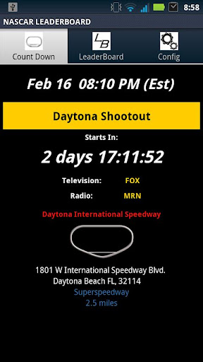Nascar LeaderBoard Live !!! apk