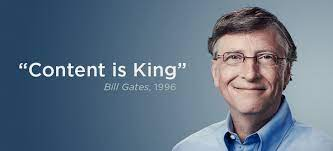 bill gates quote content is king