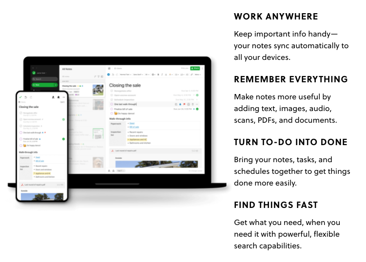 Evernote - Best Writing Apps